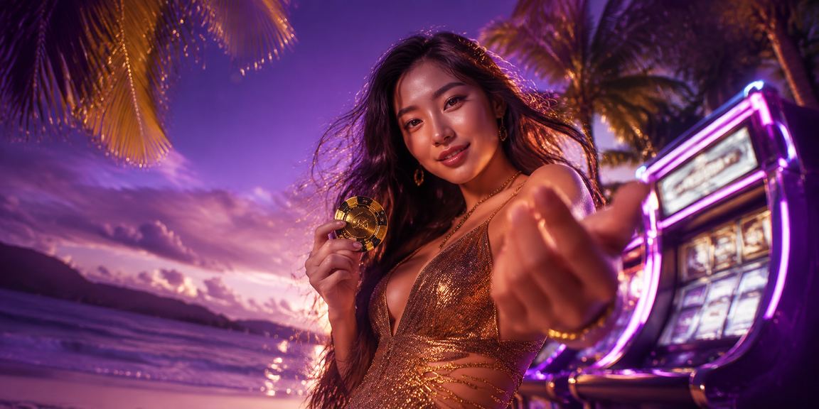 Khung cảnh chơi game slots tại Con Đảo trên điện thoại